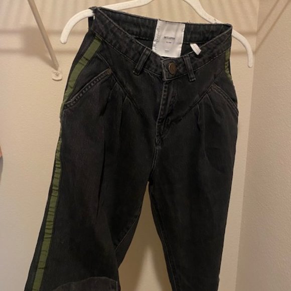 One Teaspoon Smiths Trouser Jeans with Green Detail - Picture 1 of 5